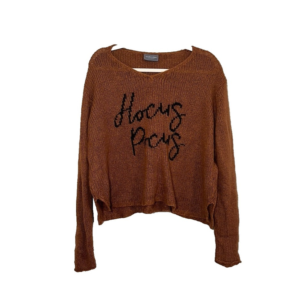 Neutral Whimsical Witchy Knit Roll Neck Sweater S Hocus Pocus Earthy Granola